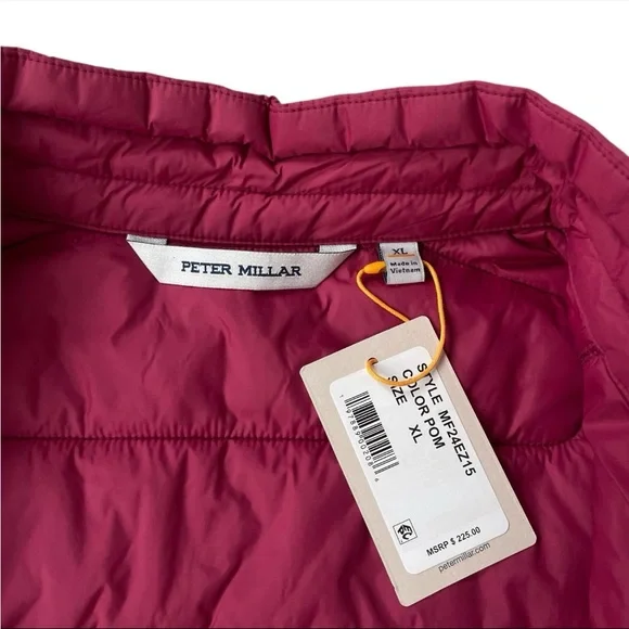 Peter Millar Crown Sport All Course Vest Pomegranate Size XL $225